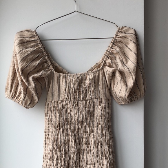 NWT Bershka Striped Smocked Mini Dress! - Picture 9 of 14